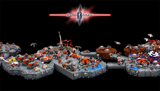 Illustration for article titled Fans Build 14 Feet of StarCraft II in LEGO
